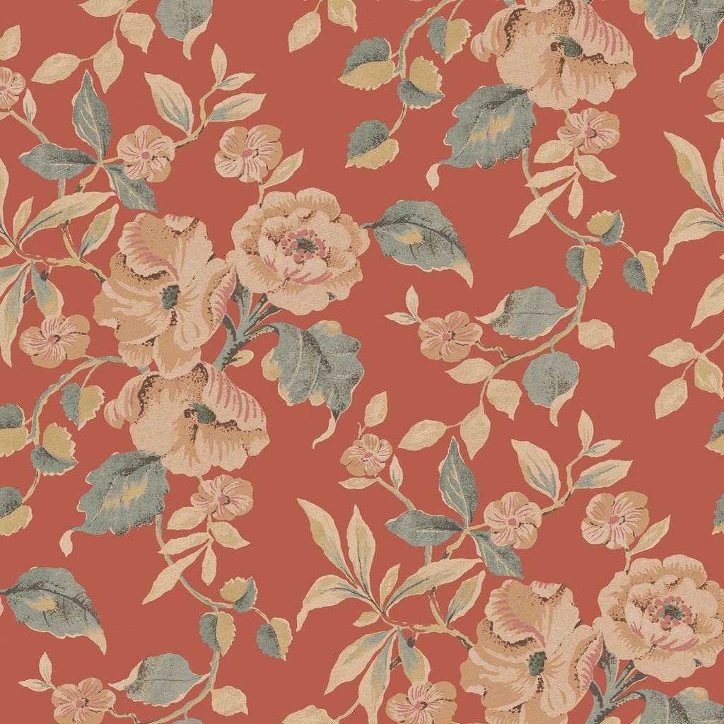 Laura Ashley Vliestapete Alyworth Trail Bruin