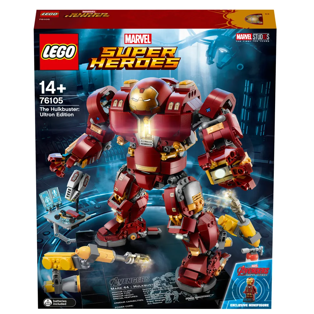 Hulkbuster LEGO 76105 Idéal pour Décorer un Bureau de Fan de Marvel - 6