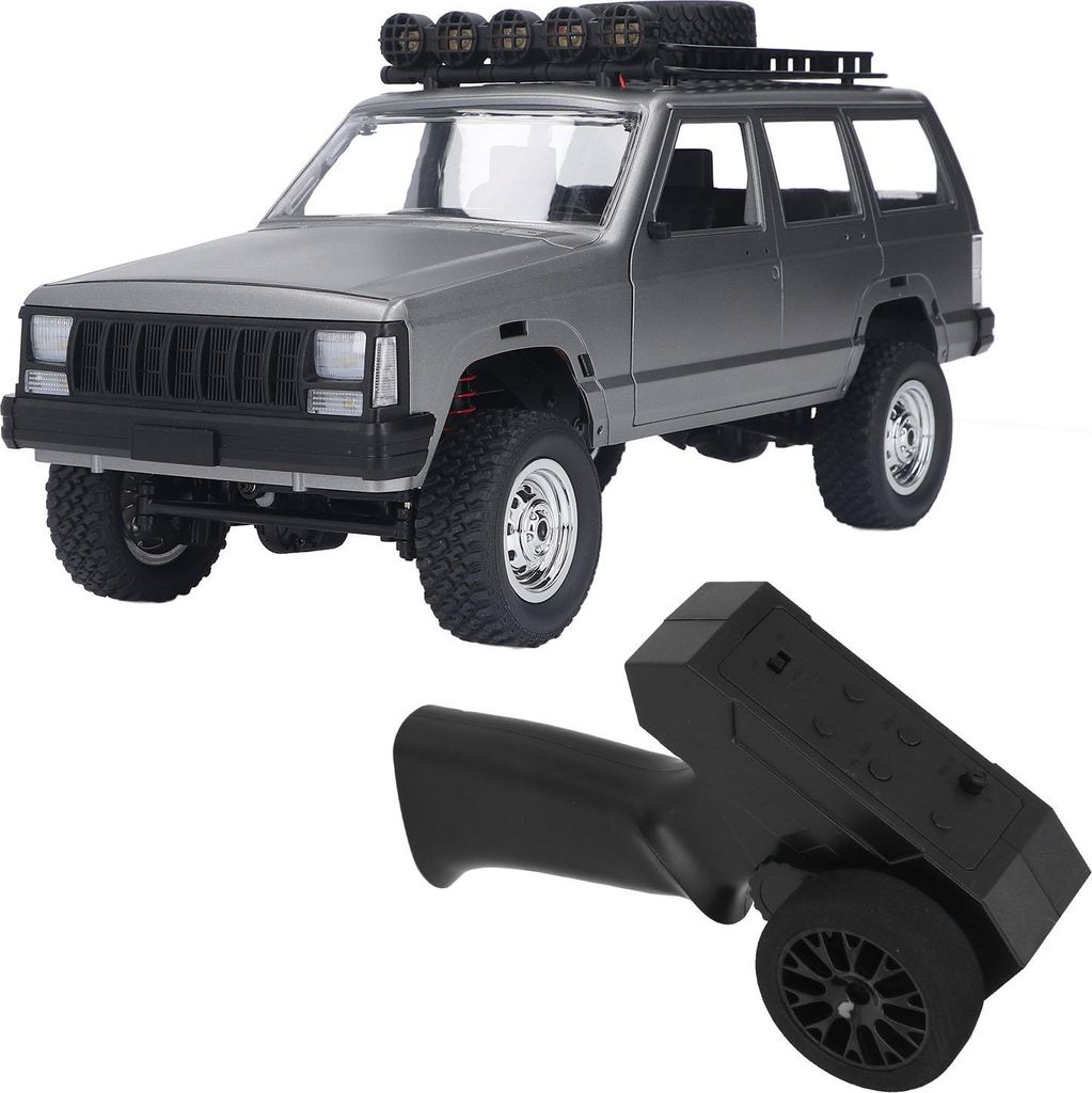 1/12 2.4G Full Scale 4WD Truck Climbing Car RC Toy Off Road Vehicle Racing Car Toys for Boys Silver Gray