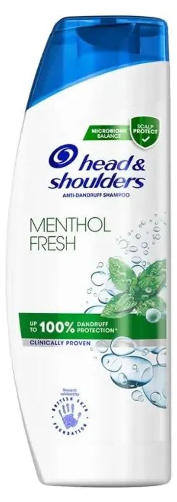 Head & Shoulders Menthol Fresh Shampoo (400 ml) Productafbeelding 