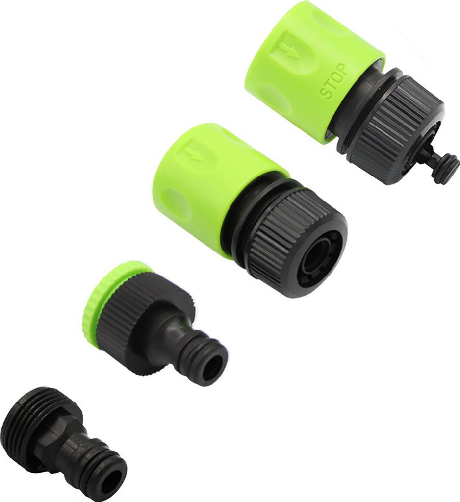 4-teiliges Schlauchkupplungs- und Adapter Set Produktbild 