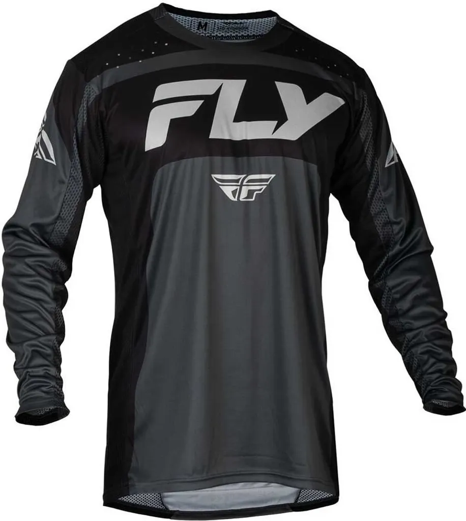 T-shirt Manches Longues Motocross Fly Racing Lite XL Noir et Gris Pro