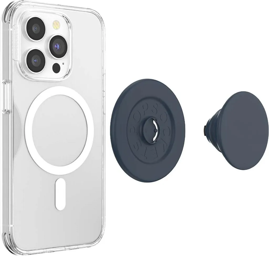 Poignée de Support pour iPhone 17 Pro Max Bleu Marine PopSockets 807490