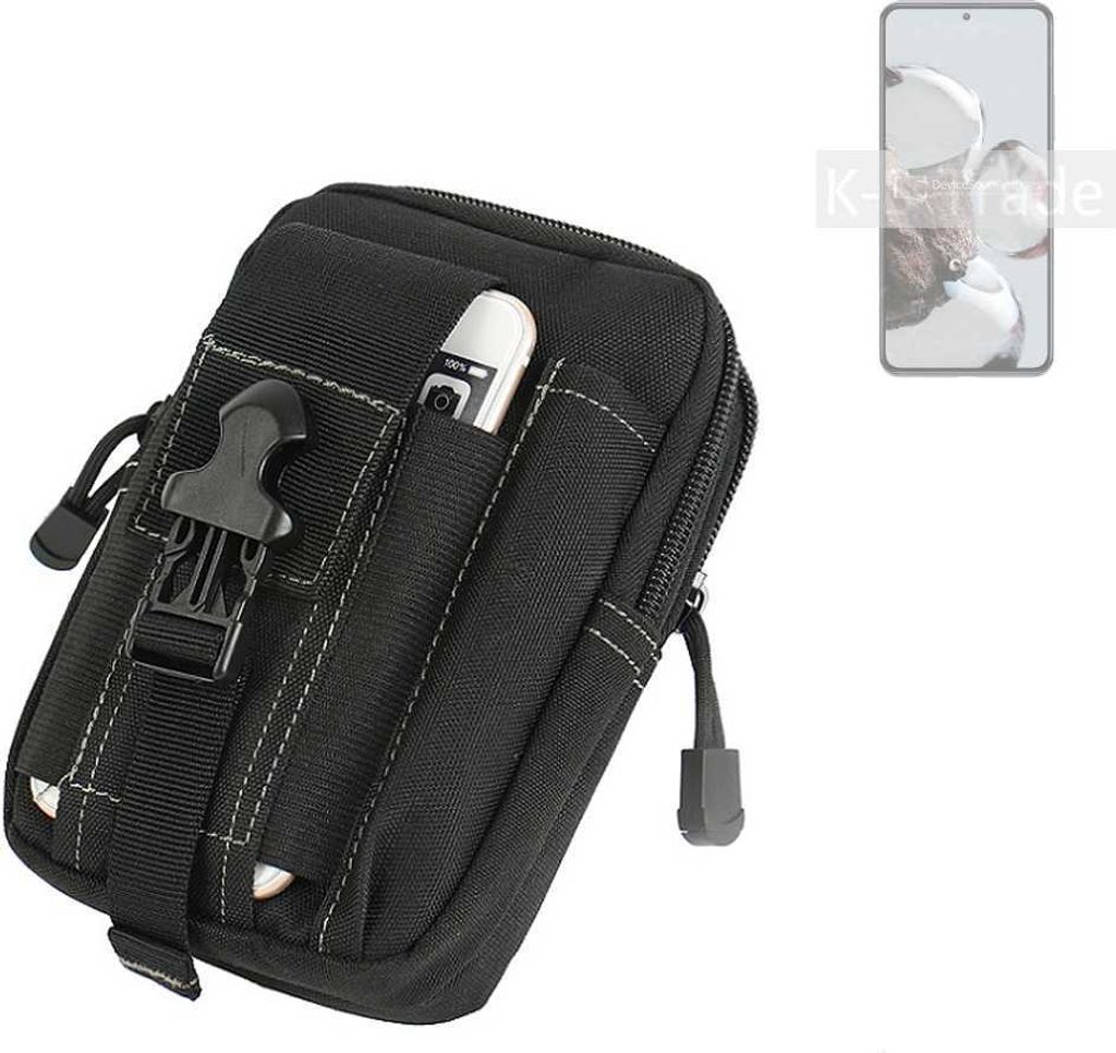 K-S-Trade Gürtel Tasche kompatibel mit Xiaomi 12T Gürteltasche Holster Schutz Hülle Handy Hülle Smartphone outdoor Handy-Hülle schwarz