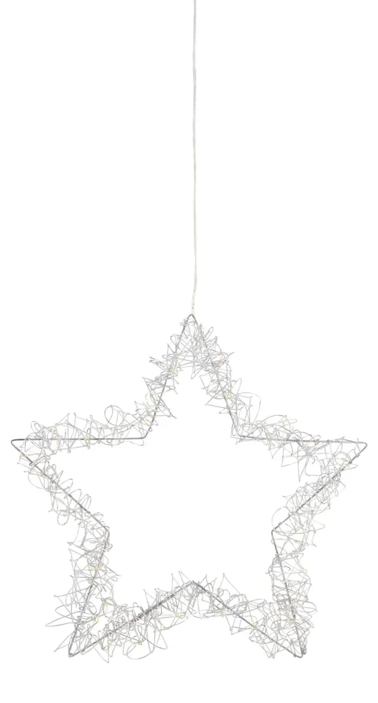 Suspension Étoile Argent MARTIN 35cm : Illuminez vos Coins Sombres