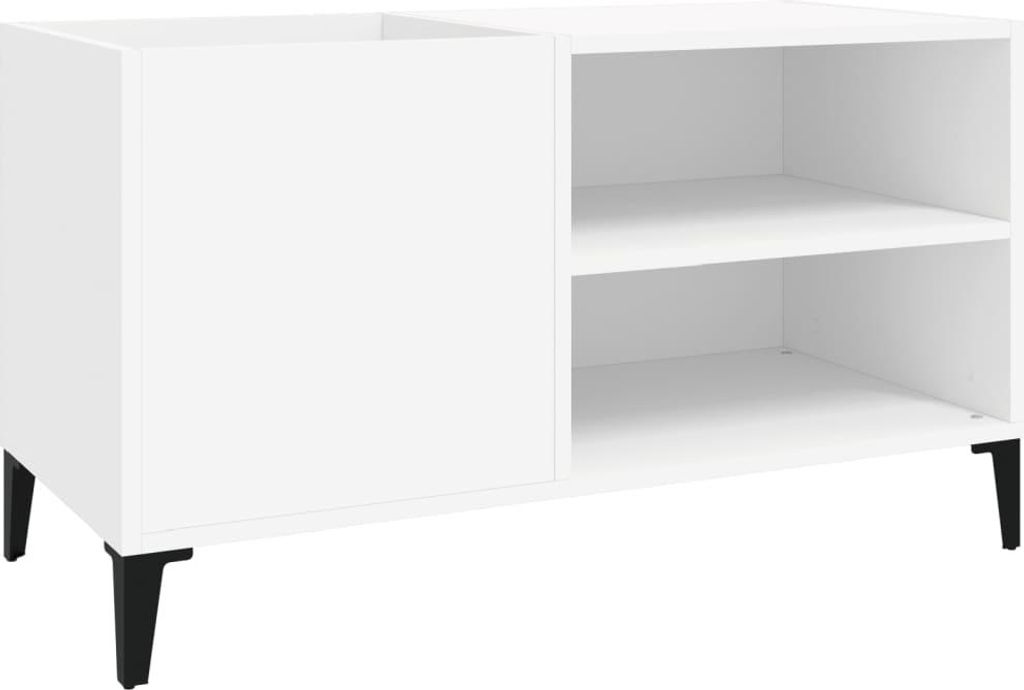 vidaXL Skriňa na taniere biela 84,5x38x48 cm odvodený Obrázok produktu 