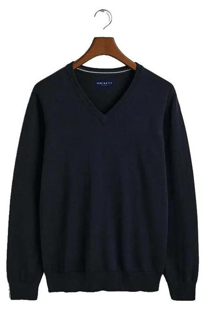 Hackett Hm7000146 Pullover Mit V-ausschnitt Blau M Mann Blau M