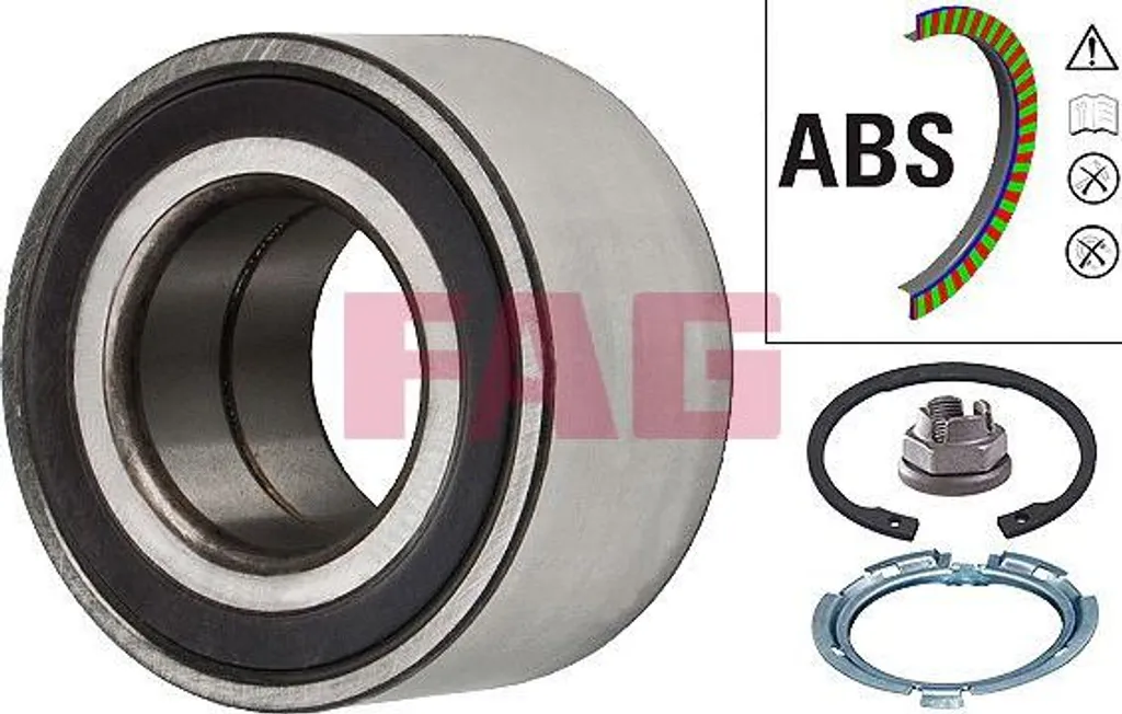 Roulement de roue arrière pour Renault Clio et Twingo - Kit FAG 713