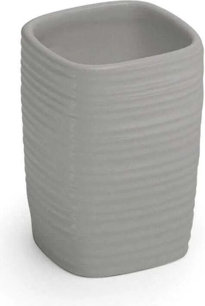 Accessorio Bagno Portaspazzolini Calla Grigio | Eleganza in Ceramica