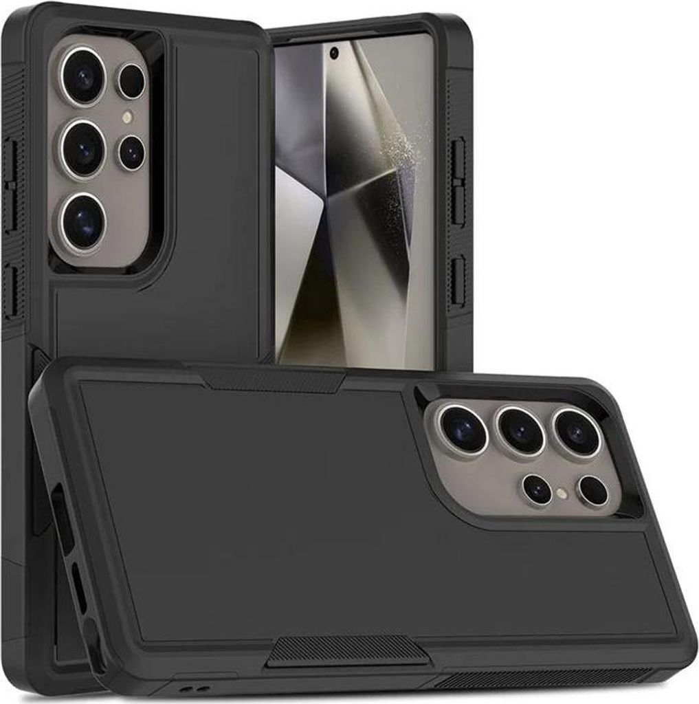 Hülle für Samsung Galaxy S25 Ultra - Phonesta ImpactShield Back Cover - Schwarz