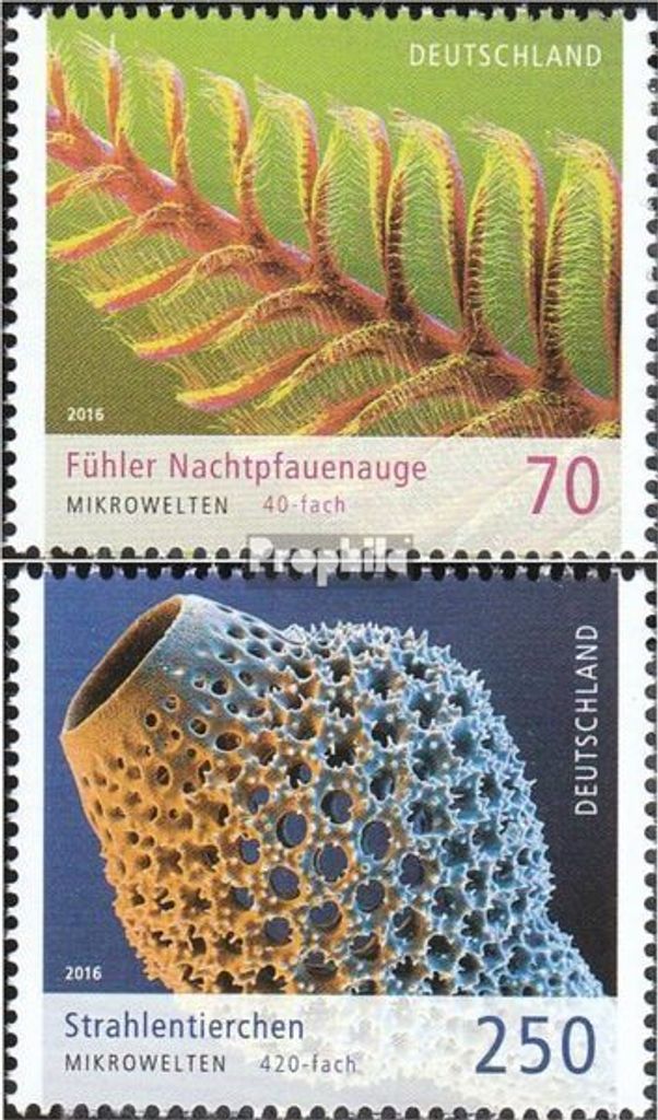 Briefmarken BRD (BR.Deutschland) 2016 Mi 3246-3247 (kompl.Ausg.) postfrisch Mikrowelten