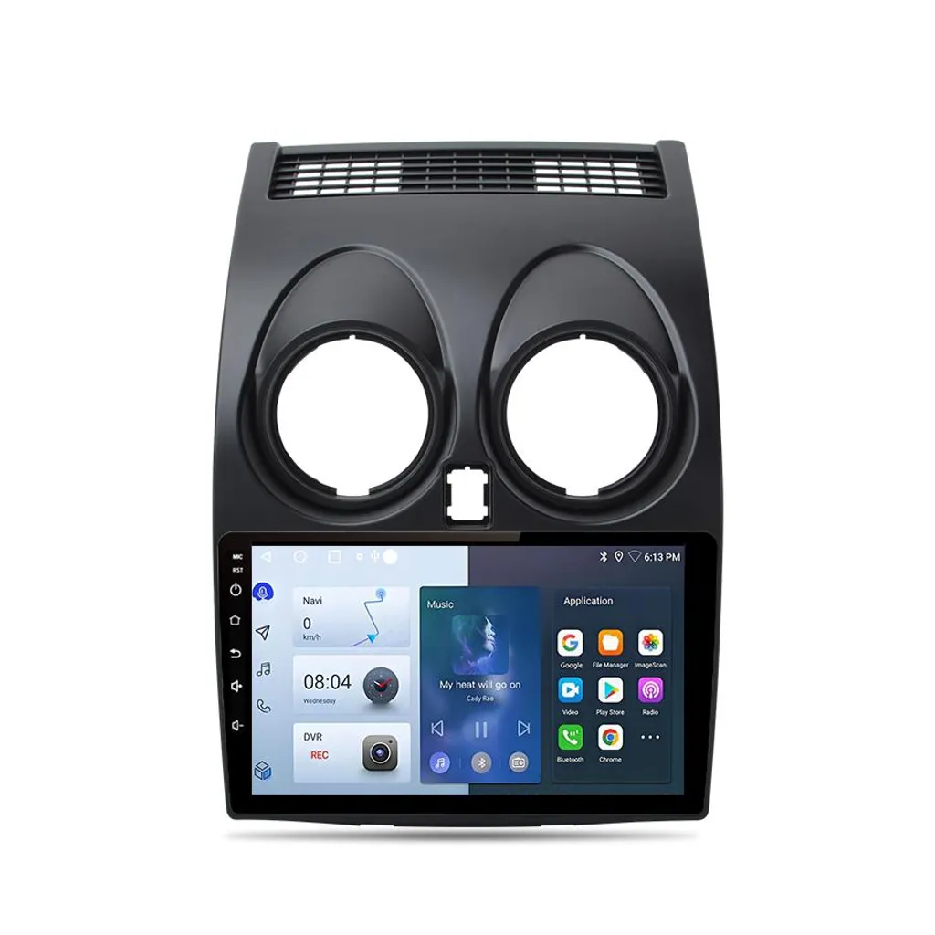 Navigatore 9'' Android 13 Nissan Qashqai J10 WiFi BT RDS 32GB