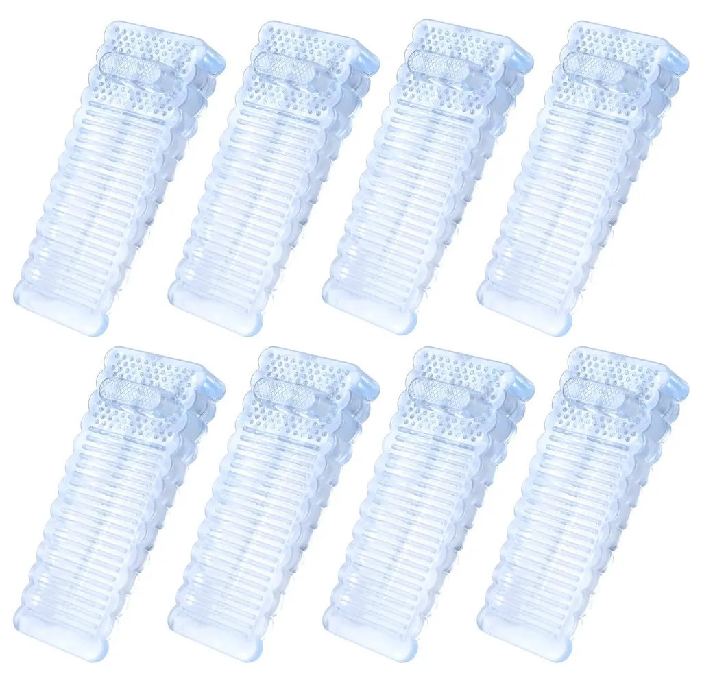 Cale de porte anti claquement lot de 8 transparentes sol antidérapant