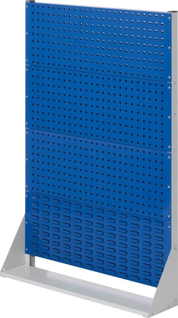 Kappes RasterPlan Stellwände einseitig Größe #4 - 3x Lochplatten 1x Schlitzplatte Enzianblau RAL 5010