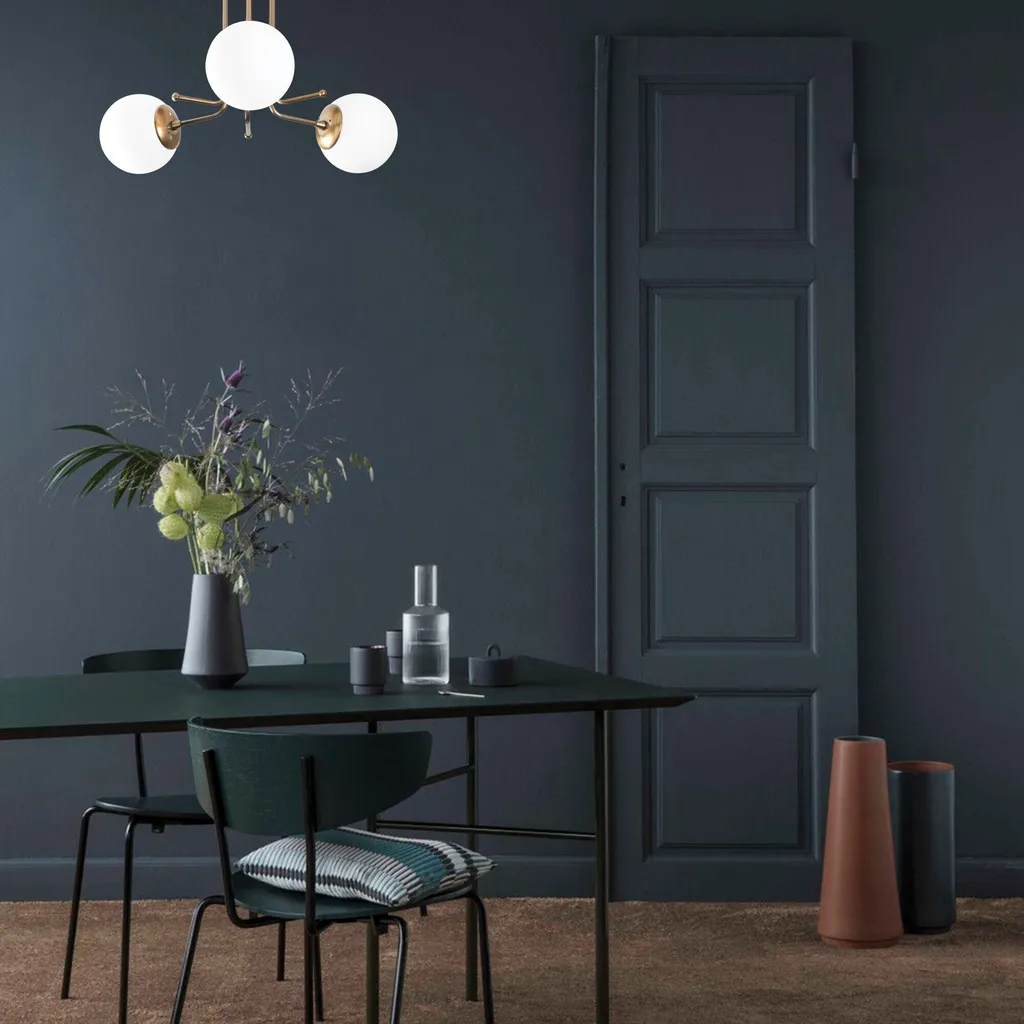 Acquista Opviq Daisy 146-AV3 - Lampadario Oro Metallo 48x48x34 cm - 1