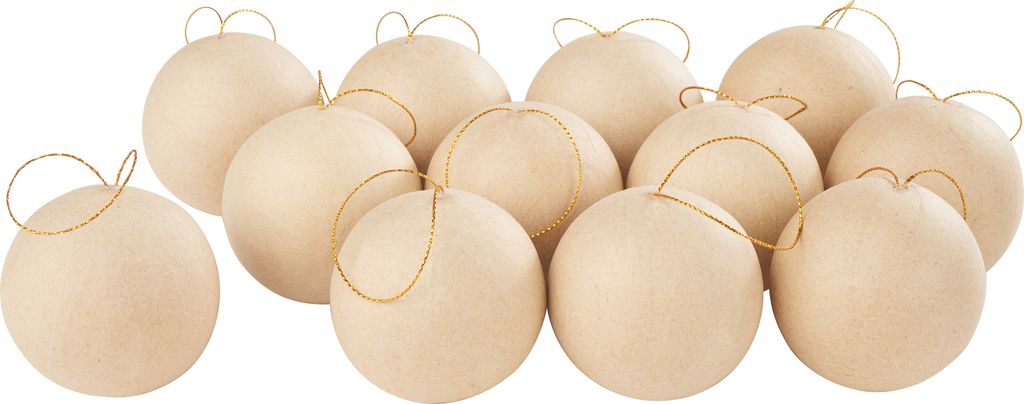 VBS Pappmaché Kugeln 12 Stück 6 cm Produktbild 