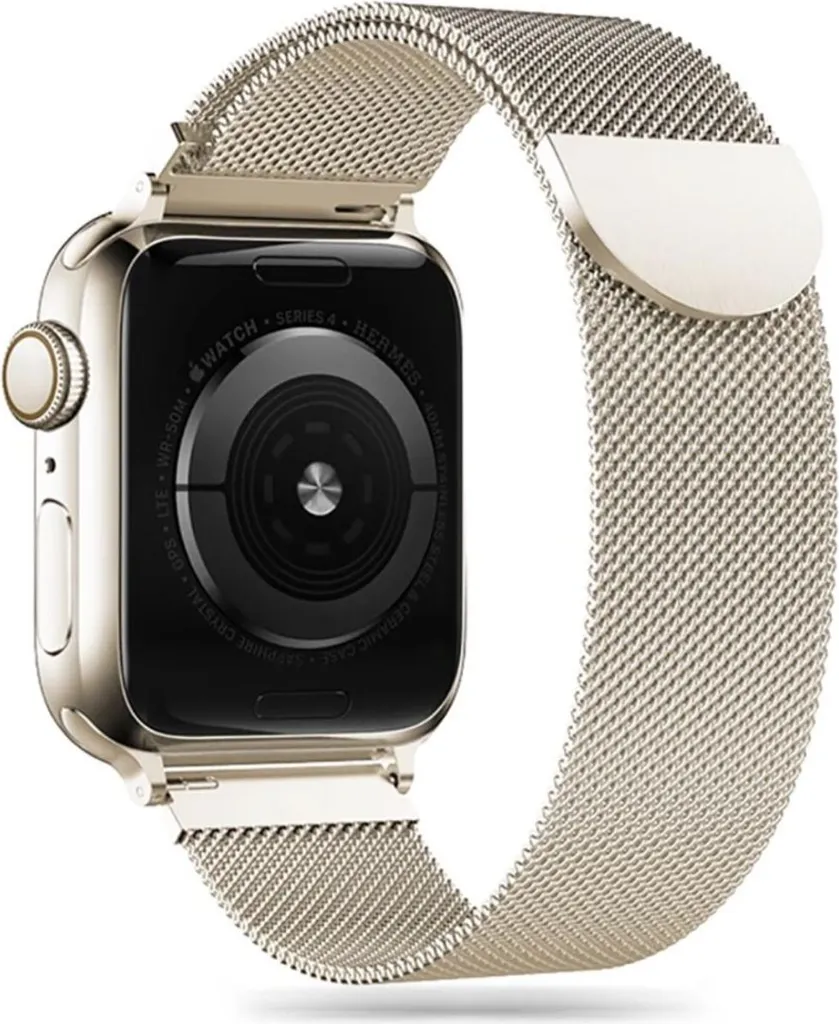 Tech-Protect MilaneseBand Apple Watch 41/40/38mm Starlight - Acciaio