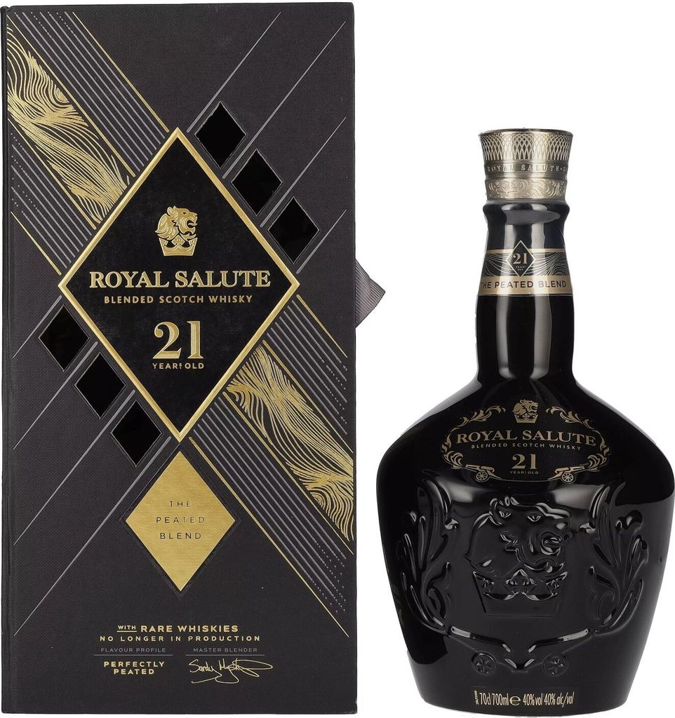 Chivas Regal 21 Years Royal Salute - The Peated Blend + Box Produktbild 