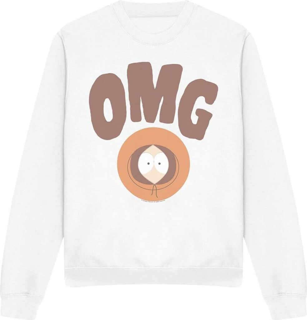 South Park - "Kenny's Dead" Sweatshirt für Herren/Damen Uni TV13291 (S) (Weiß)