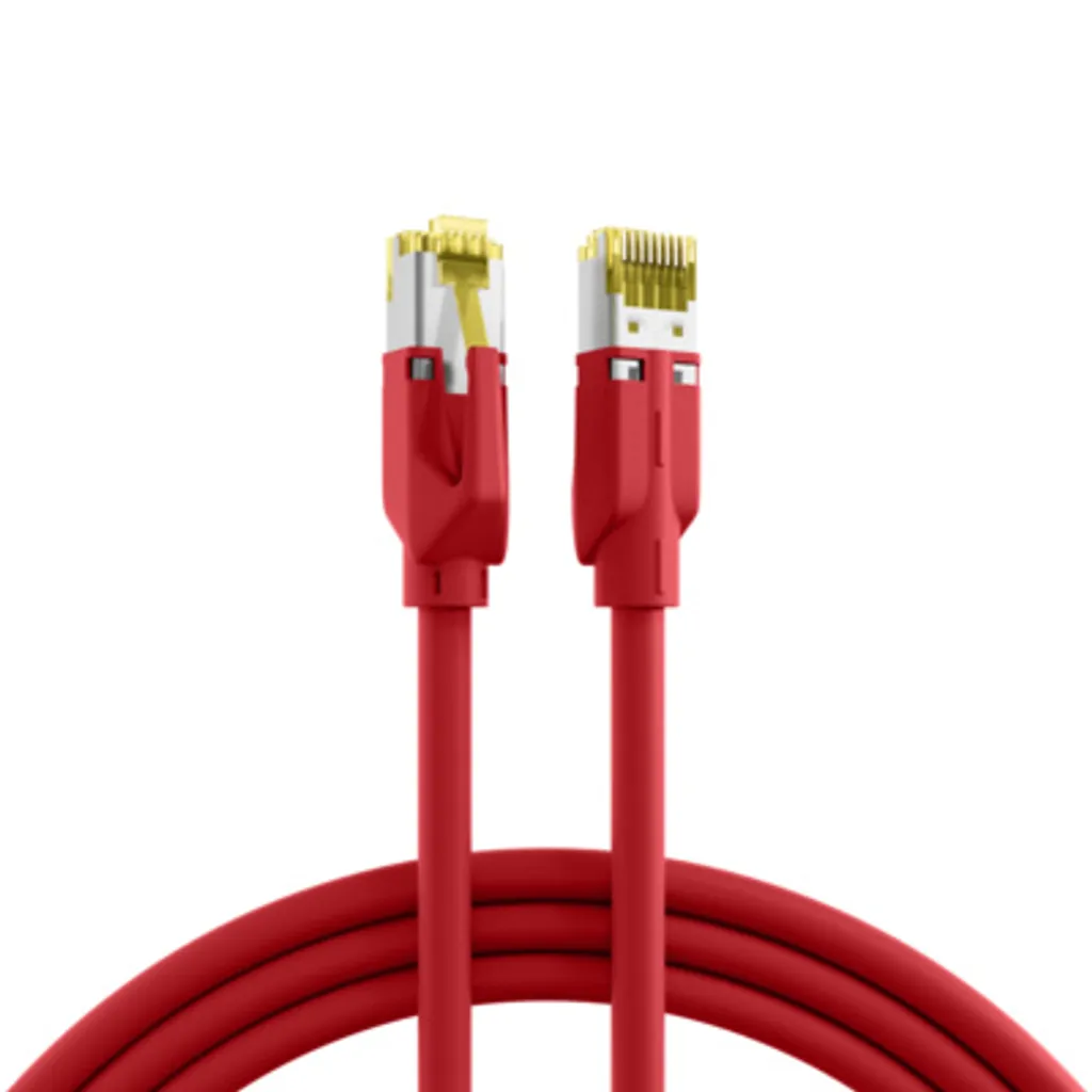 Cavo di Rete Professionale EFB Cat.6A S/FTP 3m Rosso - Dätwyler 7702 TM31