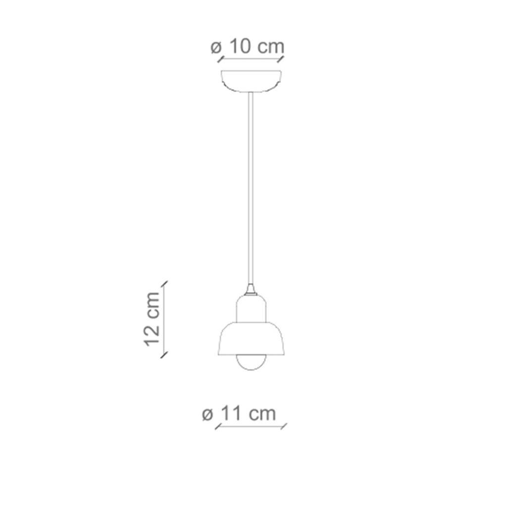 DECO' BERIMBAU C2610, Lampada a Soffitto Sospensione in Immagine del prodotto 