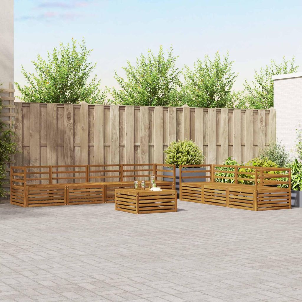 "Neues Produkt" Outdoor-Sofagarnitur ANTI-UV - CLORIS - 8 pcs - Natur - Modern Gartensofas V1121