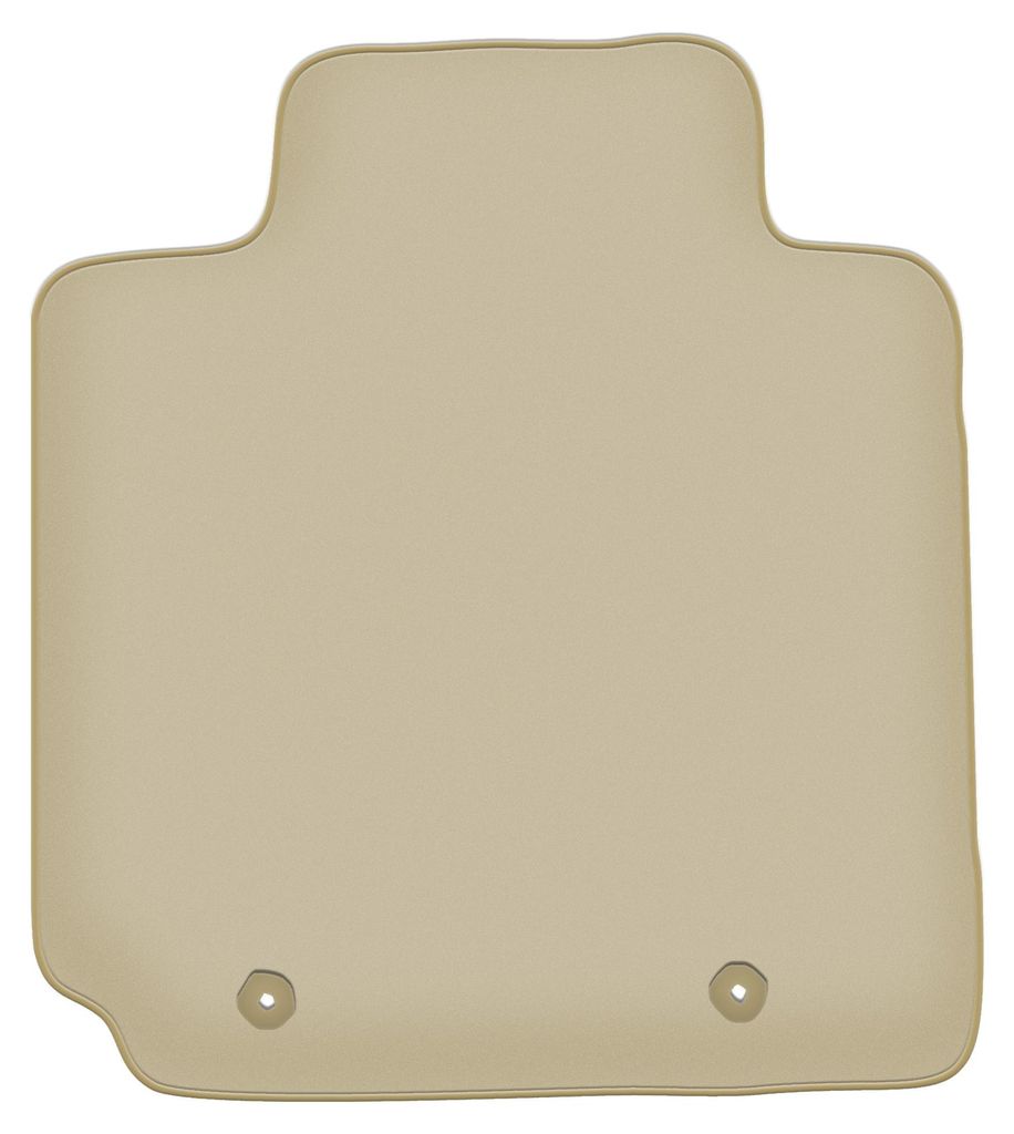 Fahrerfußmatte Velours PREMIUM beige passend für Hyundai Veloster (2011-2018, Coupe) – mit Befestigungen – passgenau