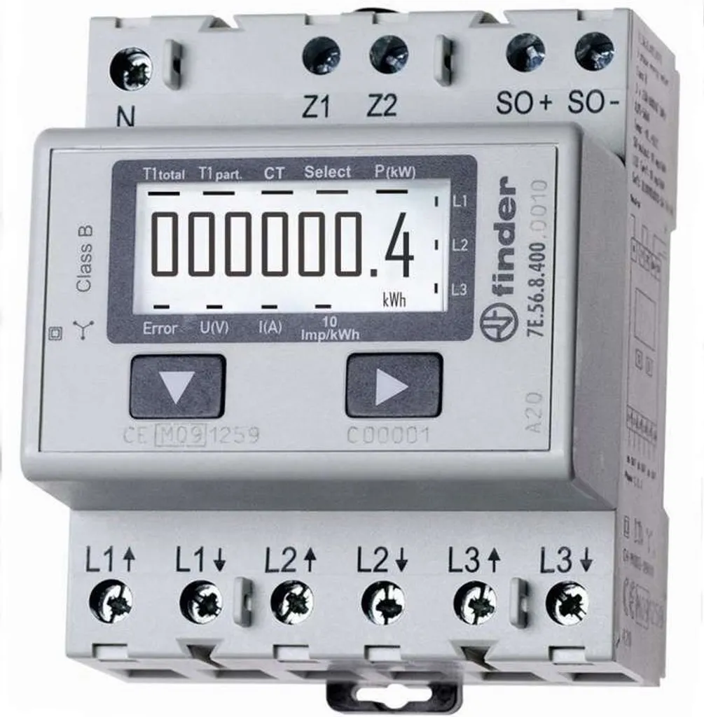 Compteur de consommation triphasé pour industrie 1500 A conforme MID