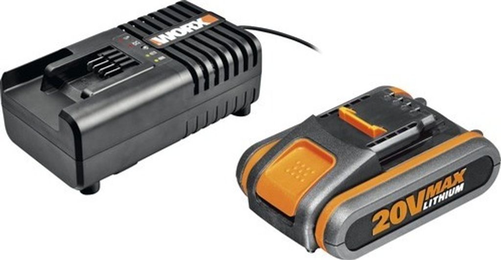 Worx WA3601 20 V Ladegerät und Akku-Pack-Kit mit 1x Akku Produktbild 