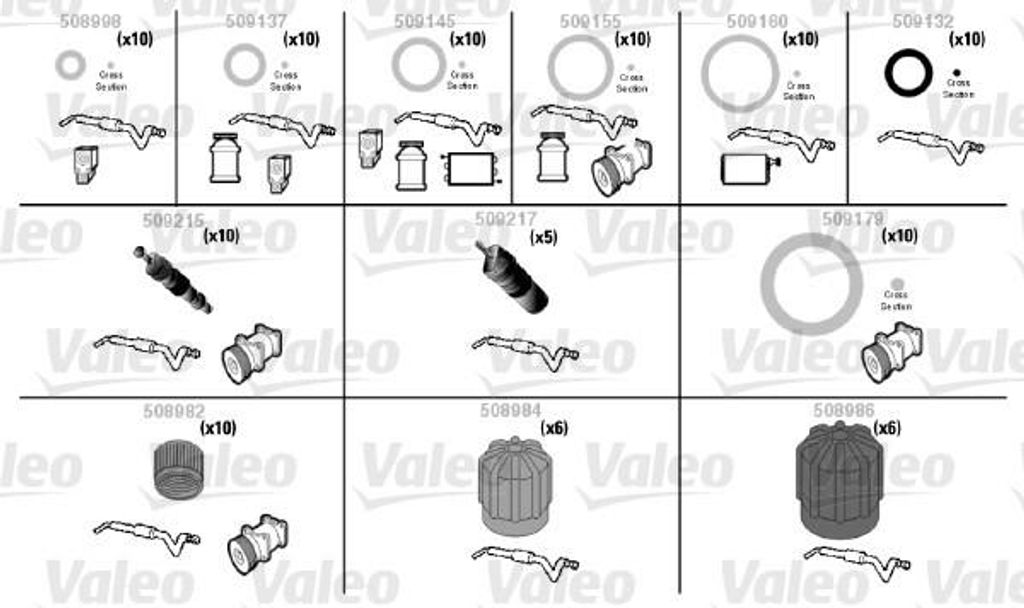 VALEO O-Ring-Reparaturset 509203 0,41kg Produktbild 