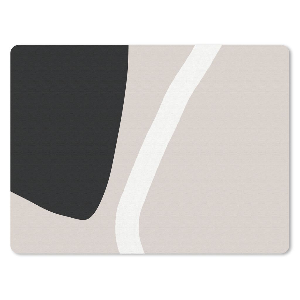 MuchoWow Mauspad Mousepad Pastell - Minimalismus - Formen 40x30 cm - Mousepads - Maus Mat - Pad - Mausunterlage - Anti Rutsch