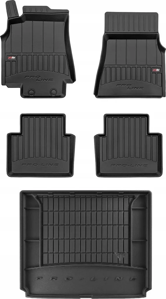 Tappetini Luxury 3D Gomma Mercedes B-Class W245 (2005-2011) - Black Edition