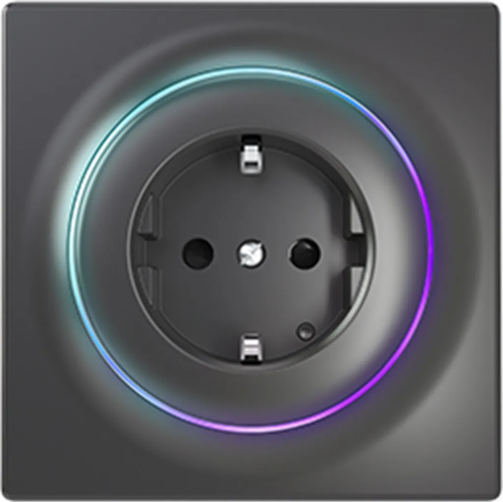 Fibaro Walli Outlet FGWOF-011-8 Prise Connectée Type F Schuko Noire