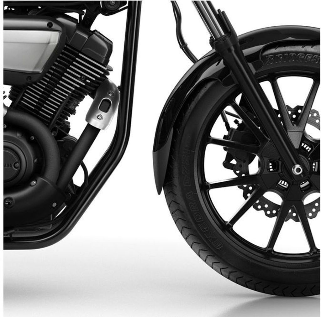 PUIG 9289N Verlängerung des vorderen Schutzblechs passend fuer YAMAHA XV950 Schwarz