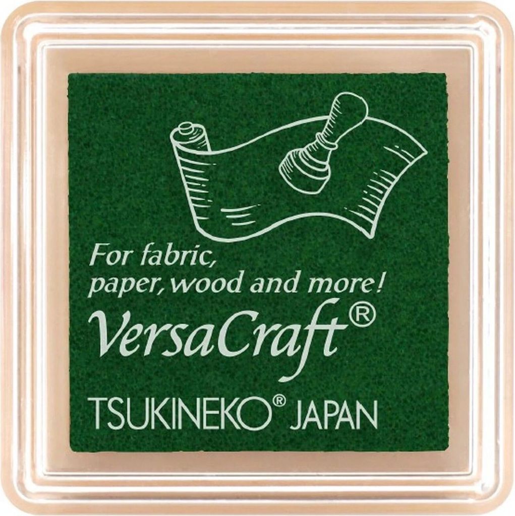 Tsukineko VersaCraft Small Pigmentstempelkissen für Stoff, Leder, Papier - Clover