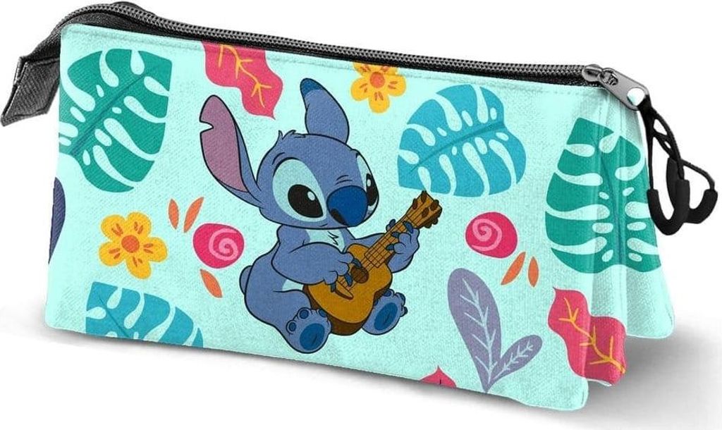 Karactermania Lilo and Stitch Guitar, Weiches Federmäppchen, Mehrfarbig, Abbildung, Junge/Mädchen, Reißverschluss, 230 mm