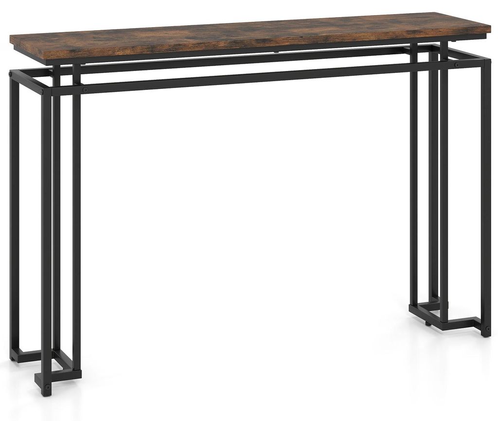 COSTWAY Console tafel, smalle bijzettafel met geometrisch Productafbeelding 