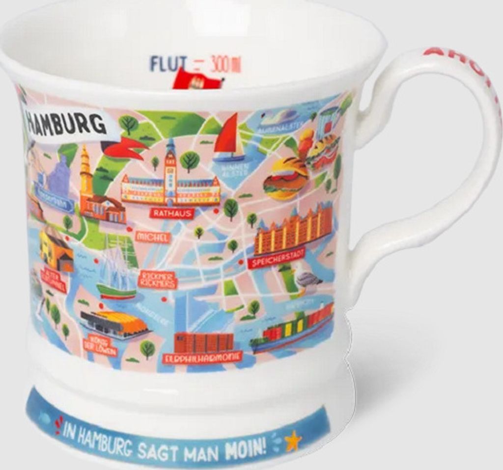 Kaffeebecher Hamburg, Kaffeetasse Tassen Teetassen Produktbild 