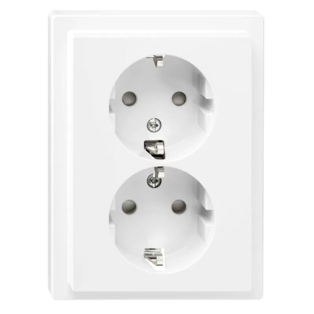 MERTEN MEG2420-5019 Doppelsteckdose SCHUKO BRS Steckklemmen Produktbild 