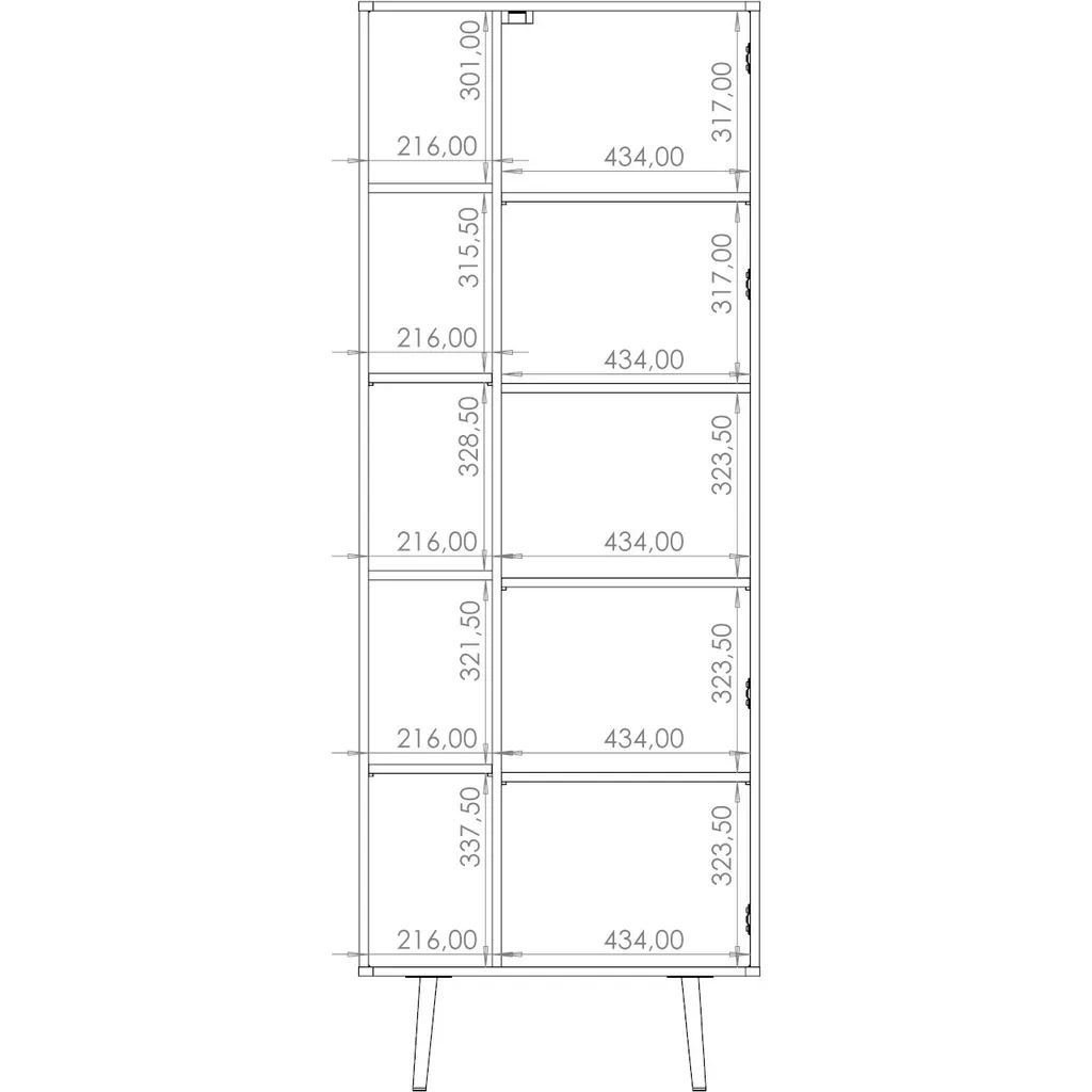 Étagère Murale Design Noir Graphite POLEN - Captains Deck 80cm - 5