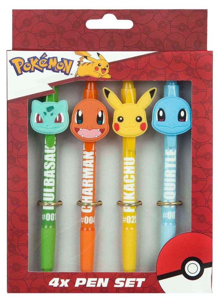 Sada kuličkových per Pokémon, 4 ks. Obrázek produktu 