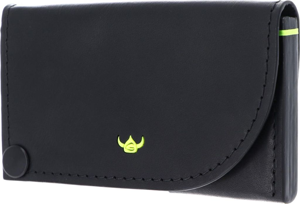 Golden Head Leder Neon RFID Protect Kartenetui (verschraubt) 4457 Schwarz