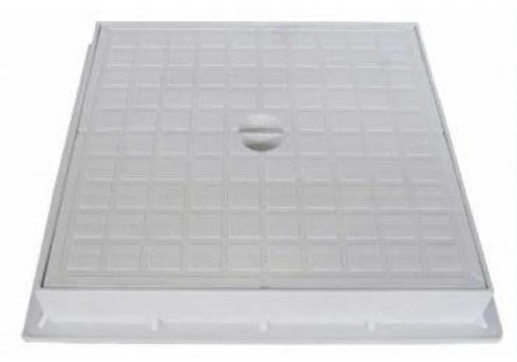 Couvercle de regard 55 x 55 cm anti-odeur pour trappe de fosse septique
