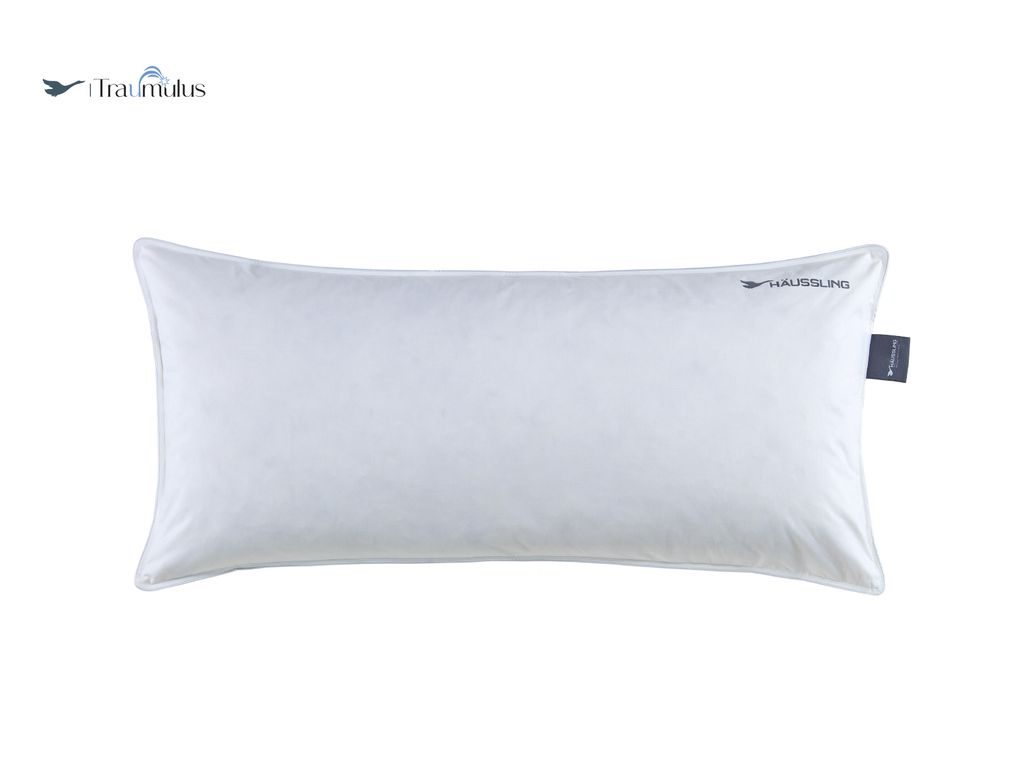Häussling Traumulus Kopfkissen 40x80 cm | Federn- und Daunenkissen, Kissen, Deutsche Manufaktur, auch für Allergiker geeignet, Bezug 100% Baumwolle