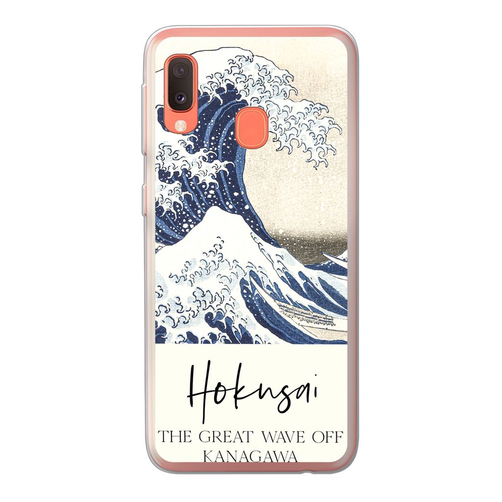 MuchoWow Handyhülle Schutzhülle Hülle für Samsung Galaxy A20e Die große Welle von Kanagawa - Katsushika Hokusai Silikon Softcase Handy Hüll...