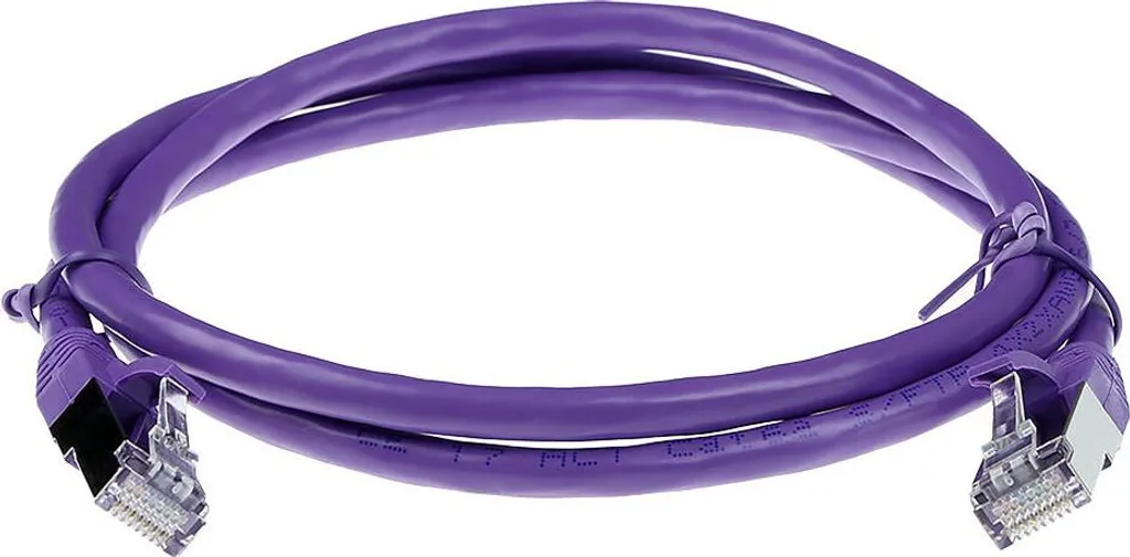 Cavo Ethernet 10m Cat6a Viola ACT FB2310 | Ideale per Gaming e Smart Working