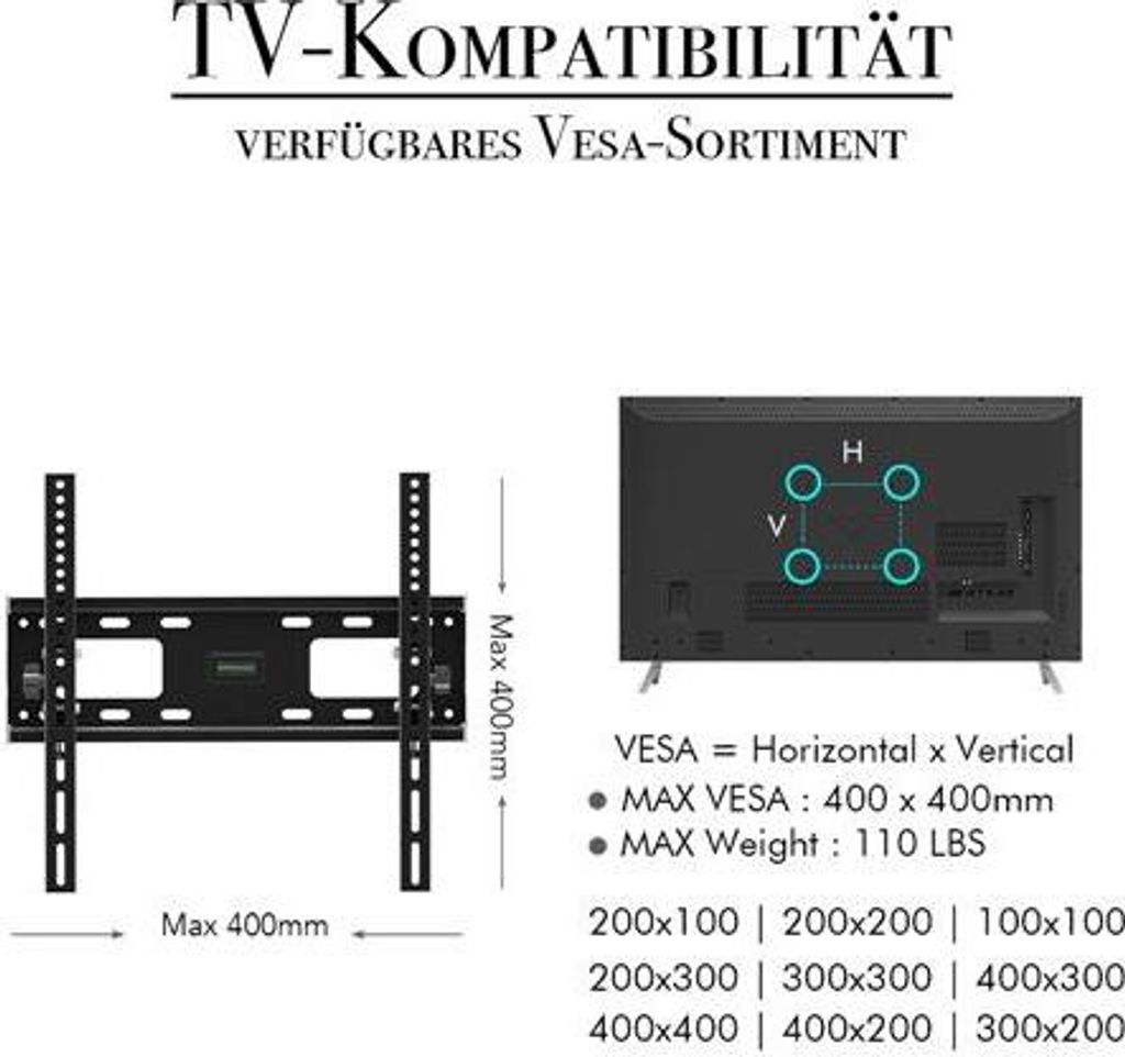 FCH 32-65 Zoll TV Wandhalterung Wandhalter LCD LED VESA Produktbild 8