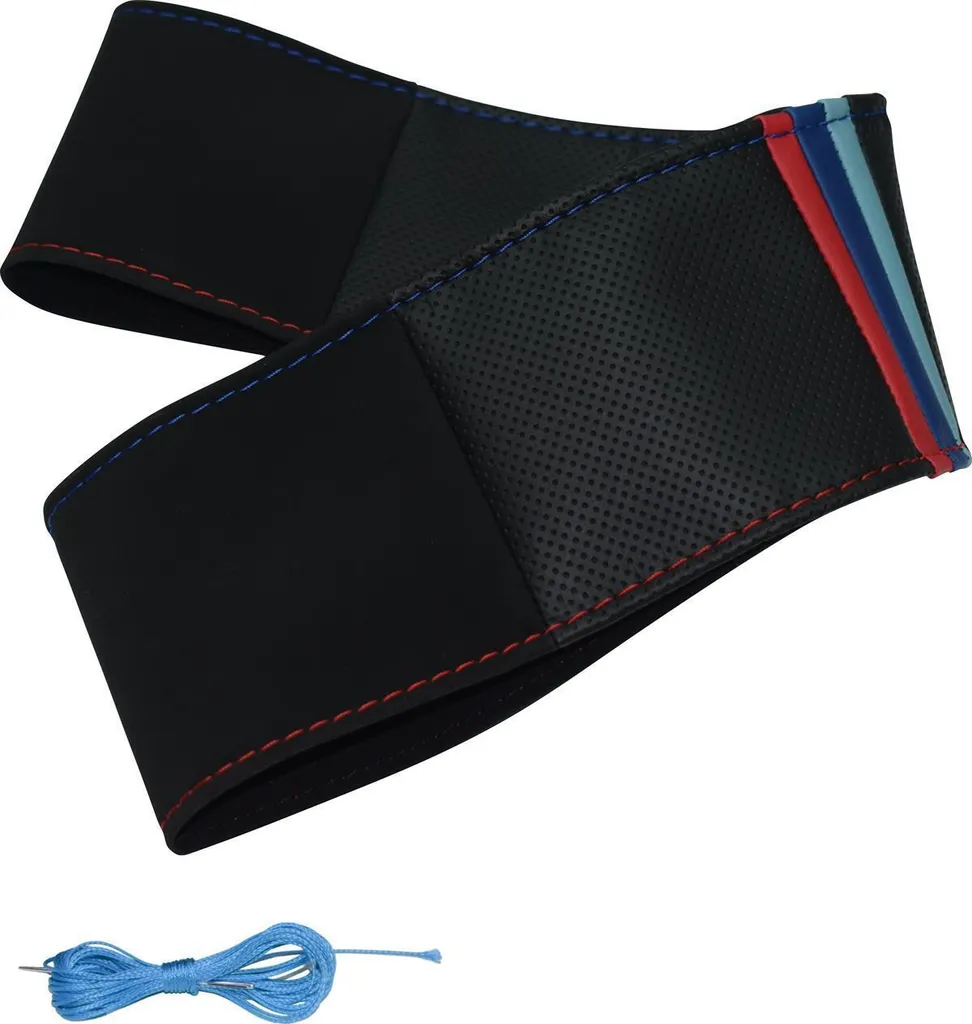 LBM81 - Coprivolante per allacciatura nero blu rosso