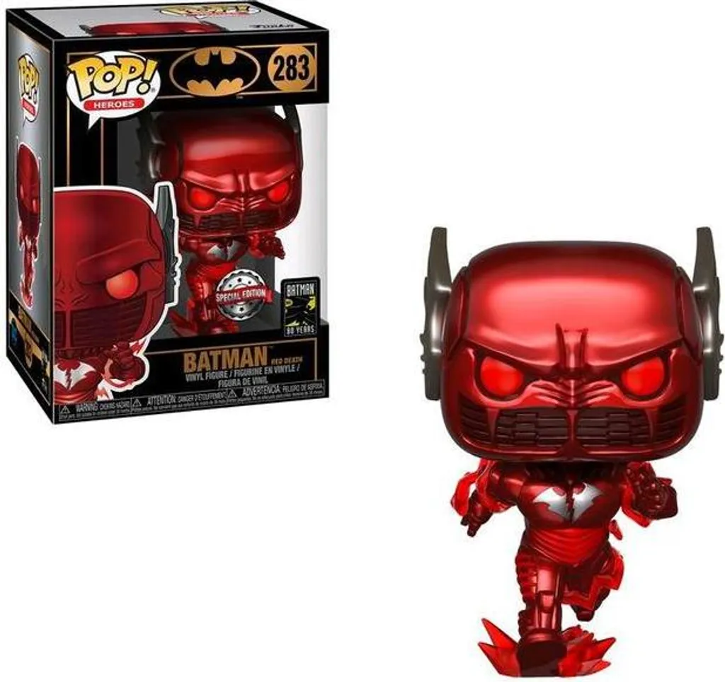 Figurine Pop ! Batman 80 Years Red Death 283 Vinyl PX Previews Rare
