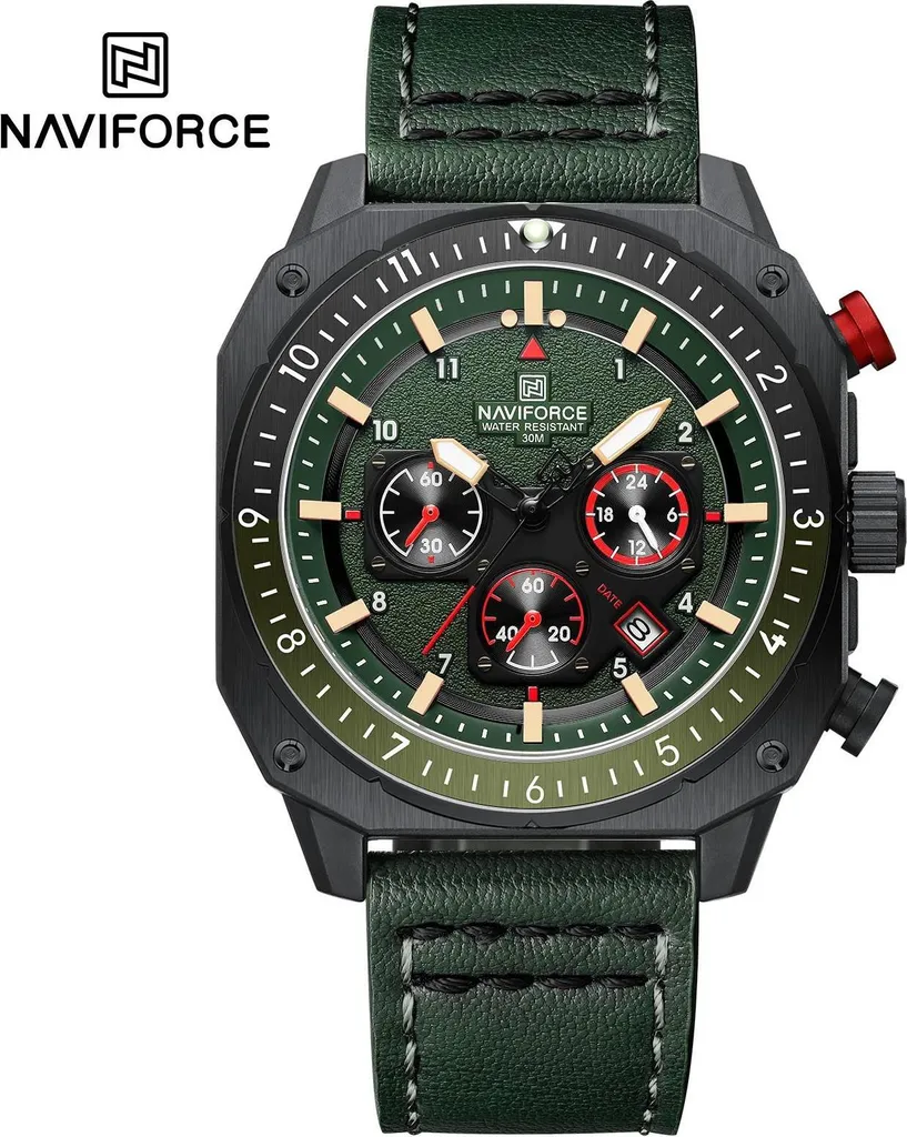 Montre-bracelet pour Homme NAVIFORCE SQ-38604 - Sport Chic en Noir